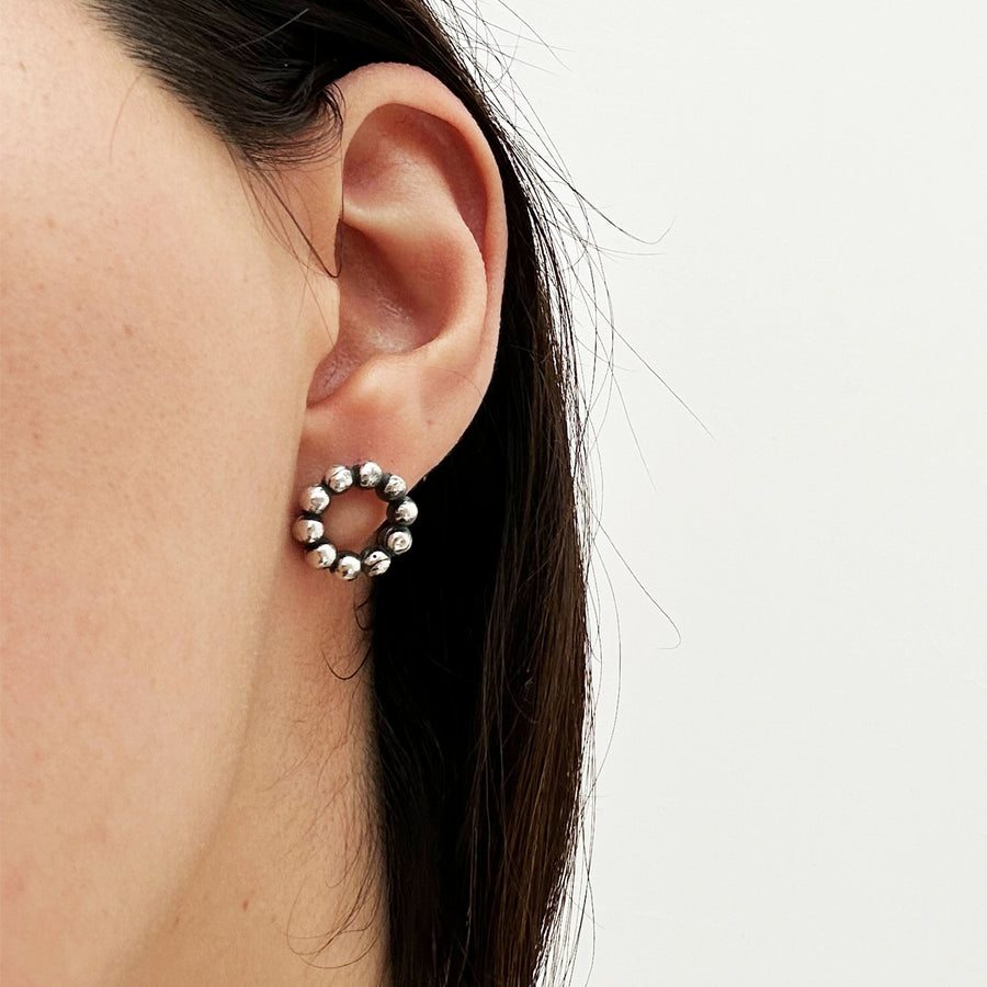 Aretes Aro Chico -Plata