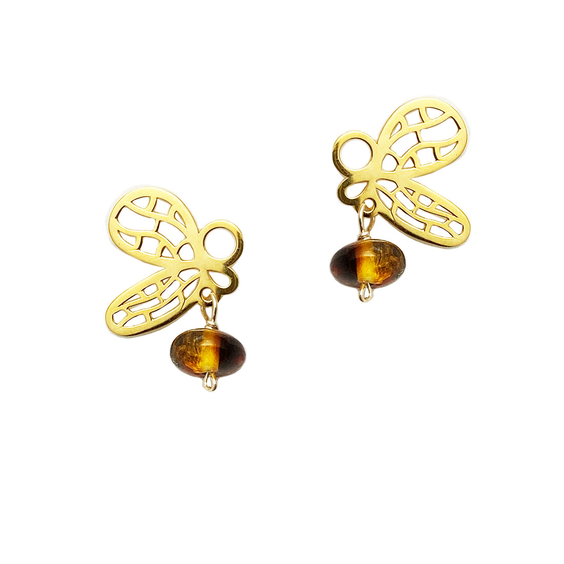 Aretes Luciernaga - Oro