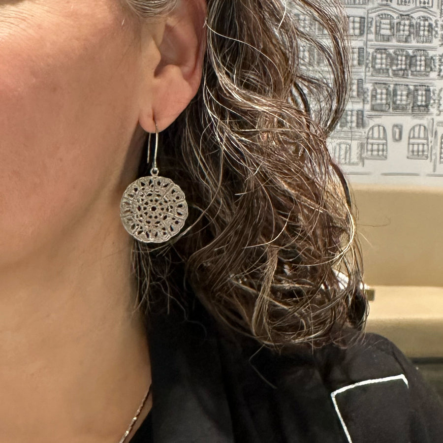 ARETES MANDALA -PLATA