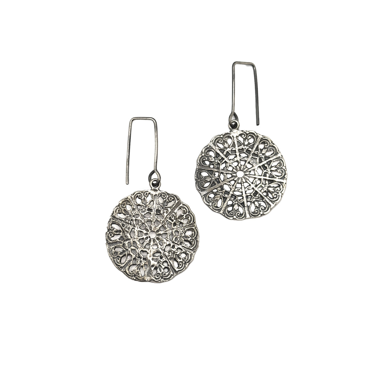 ARETES MANDALA -PLATA