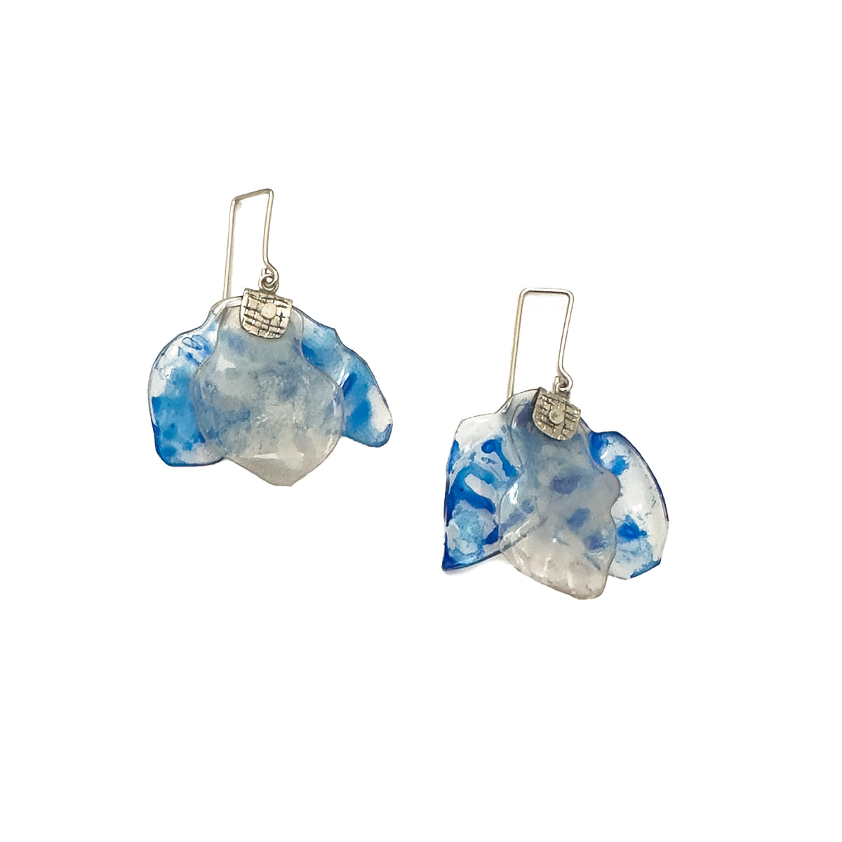 Aretes Alas Azul