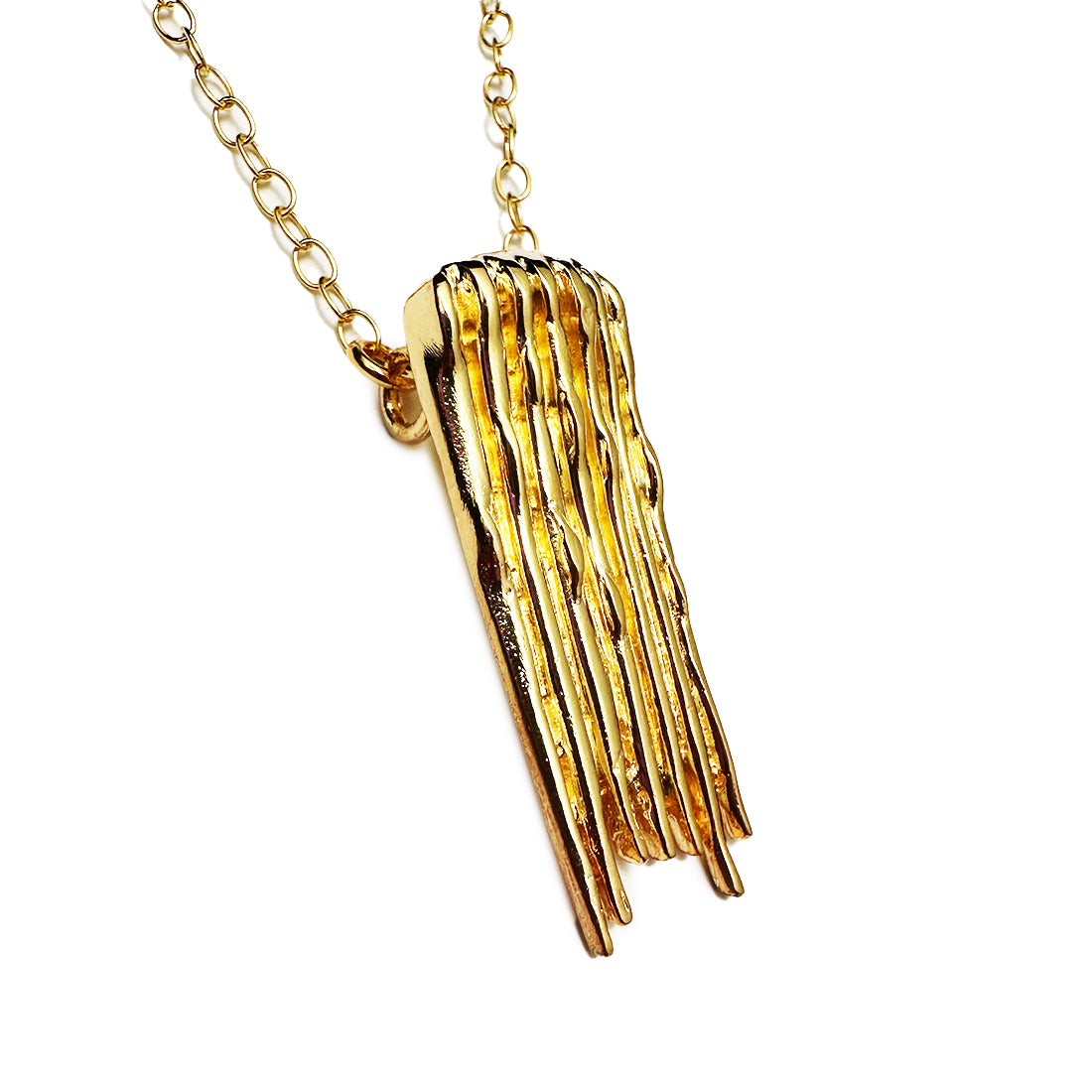 Dije Cascada Rectangular - Oro