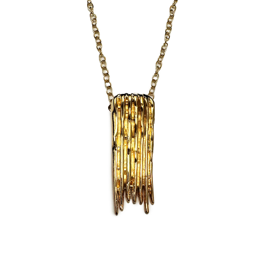 Dije Cascada Rectangular - Oro