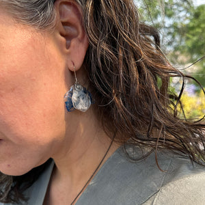 Aretes Alas Azul