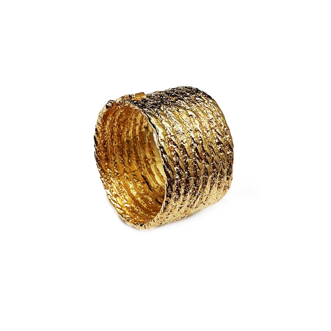 Anillo Carrete Grande - Oro