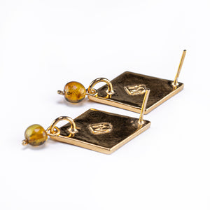 Aretes Rombo Oro