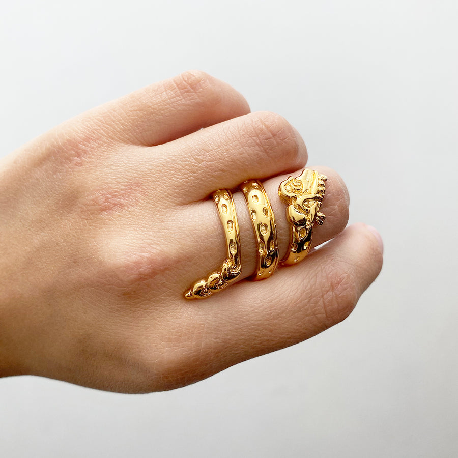Anillo Quetzalcoatl - Oro