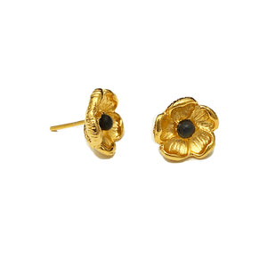 Arete Flor 5 pétalos -Oro