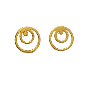 Aretes Multicírculo -Oro