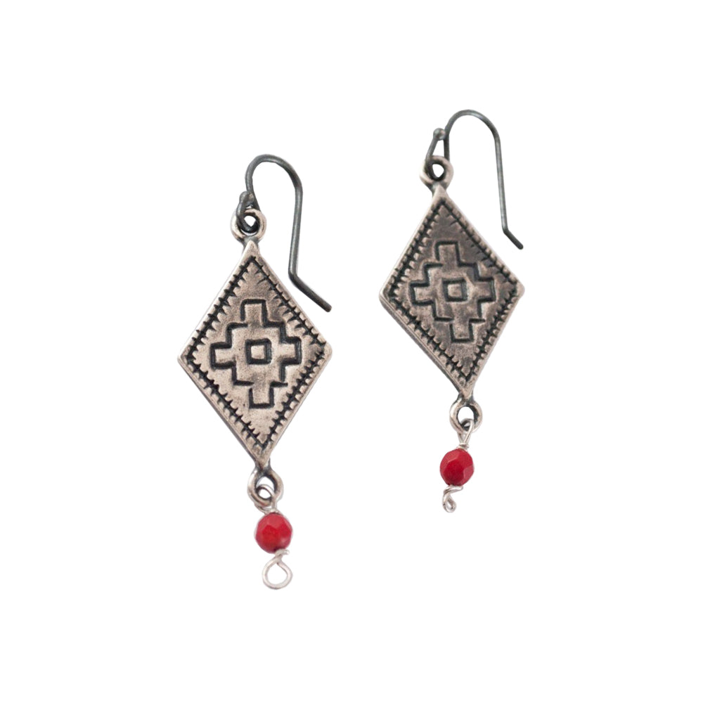 Aretes Rombo Chico Plata