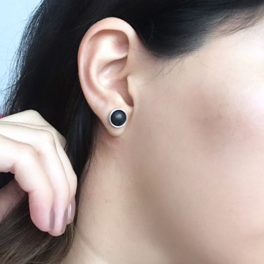 Aretes Ojos -Plata