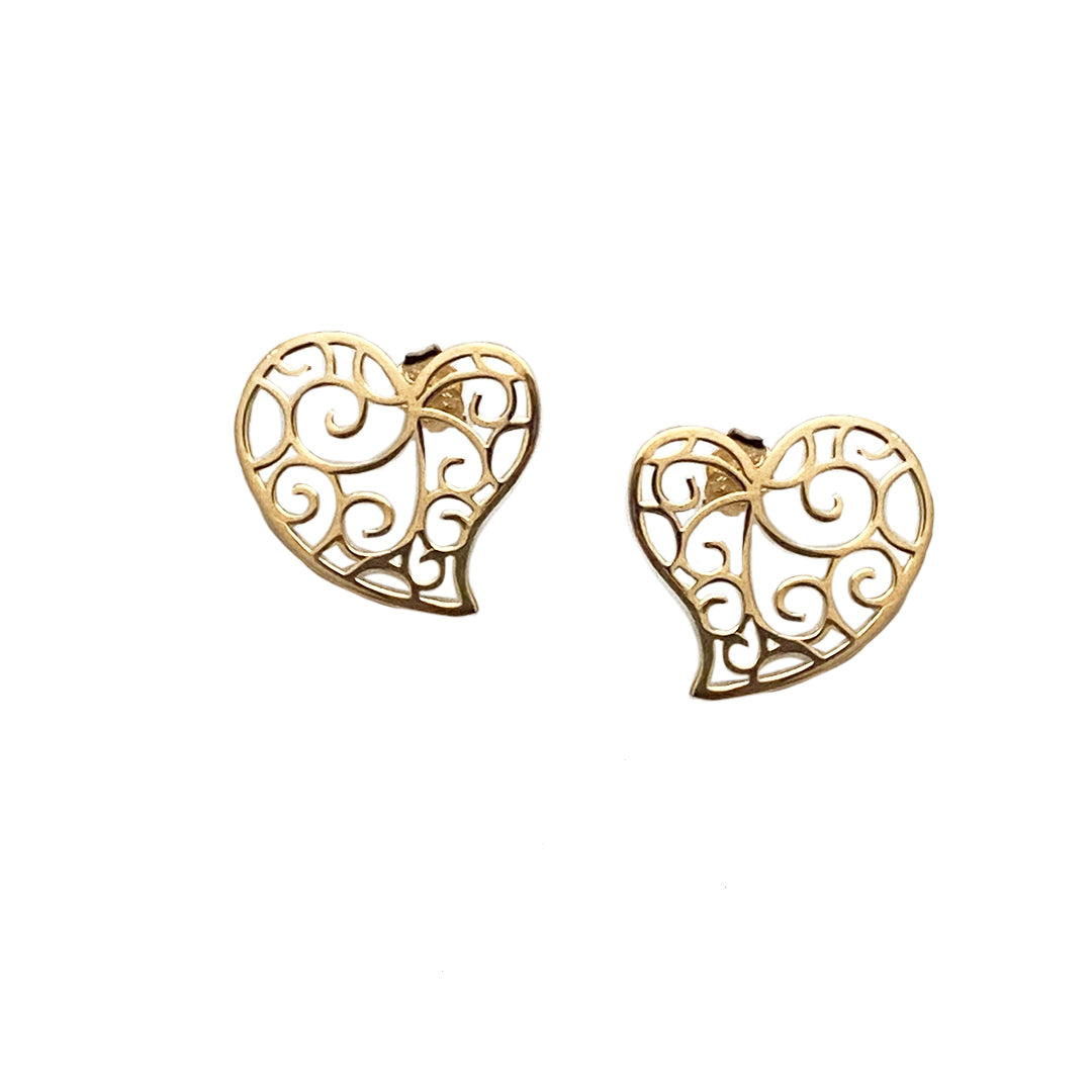 Broqueles Corazón Fortaleza - Oro