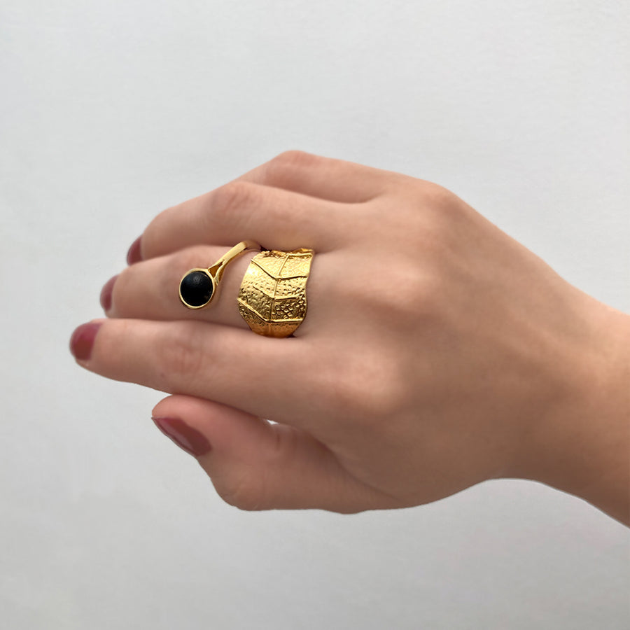 Anillo Hoja - Oro