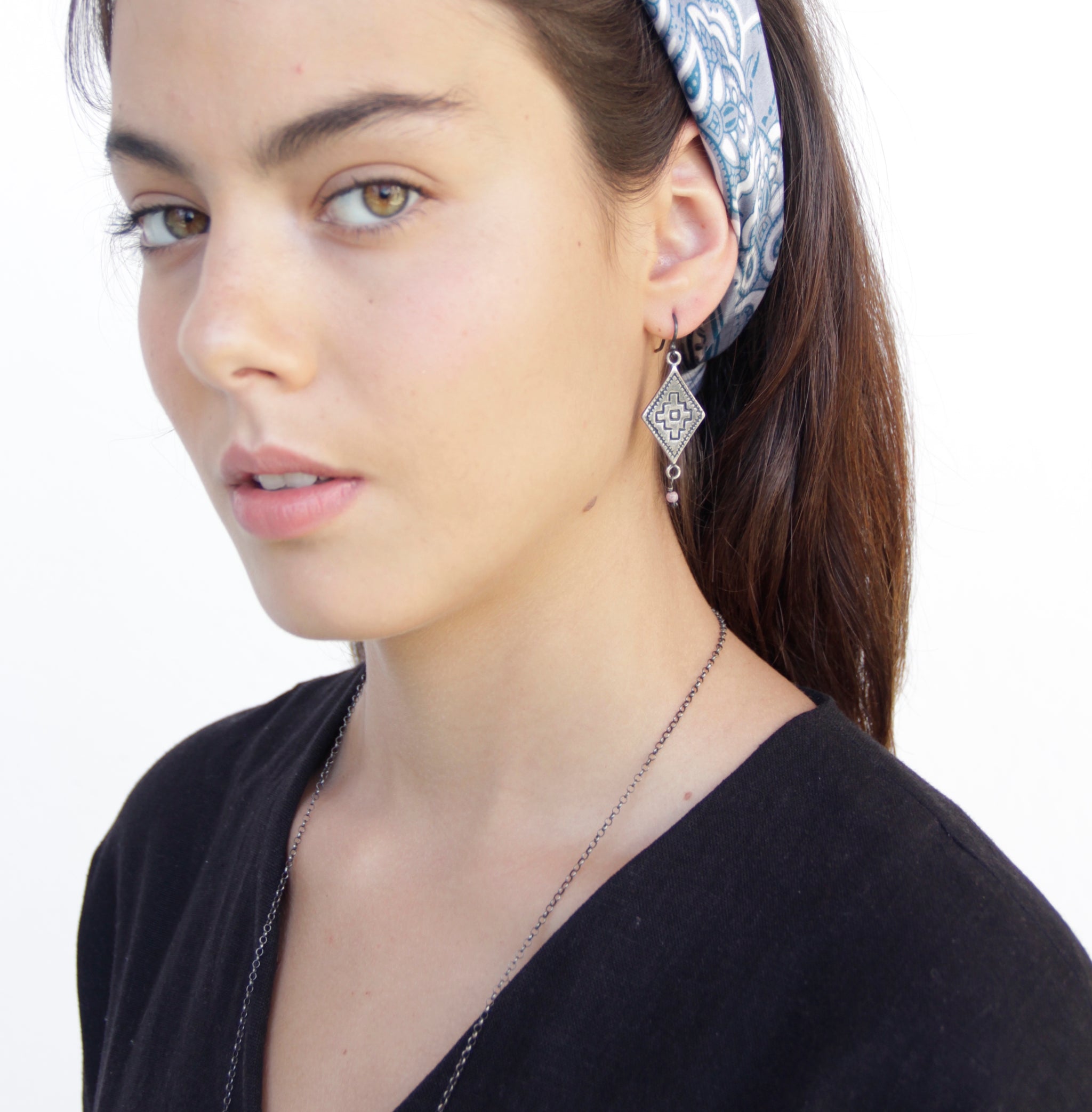 Aretes Rombo chico Plata