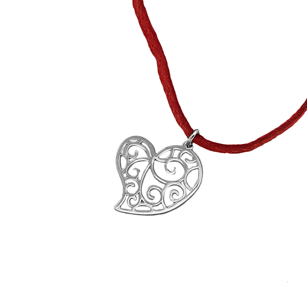 Dije Corazón Fortaleza - plata