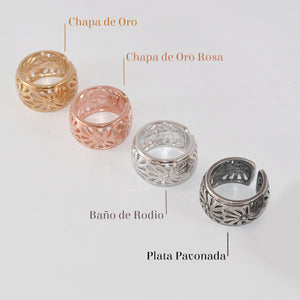 Anillo Matices  -Rodio