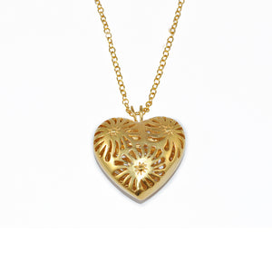 Dije Corazón Matices Chico -Oro