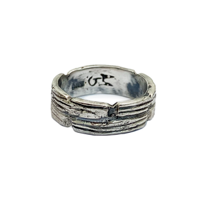Anillo Carrizo -  Plata