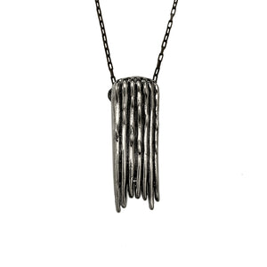 Dije Cascada Rectangular -Plata
