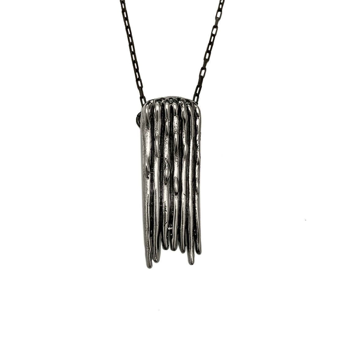 Dije Cascada Rectangular -Plata
