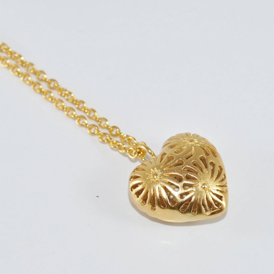 Dije Corazón Matices Chico -Oro
