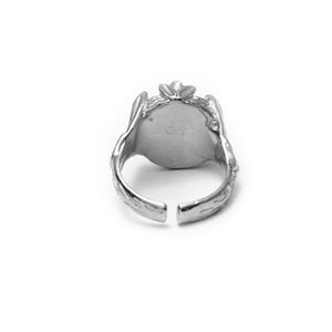 Anillo Tulipán - Rodio
