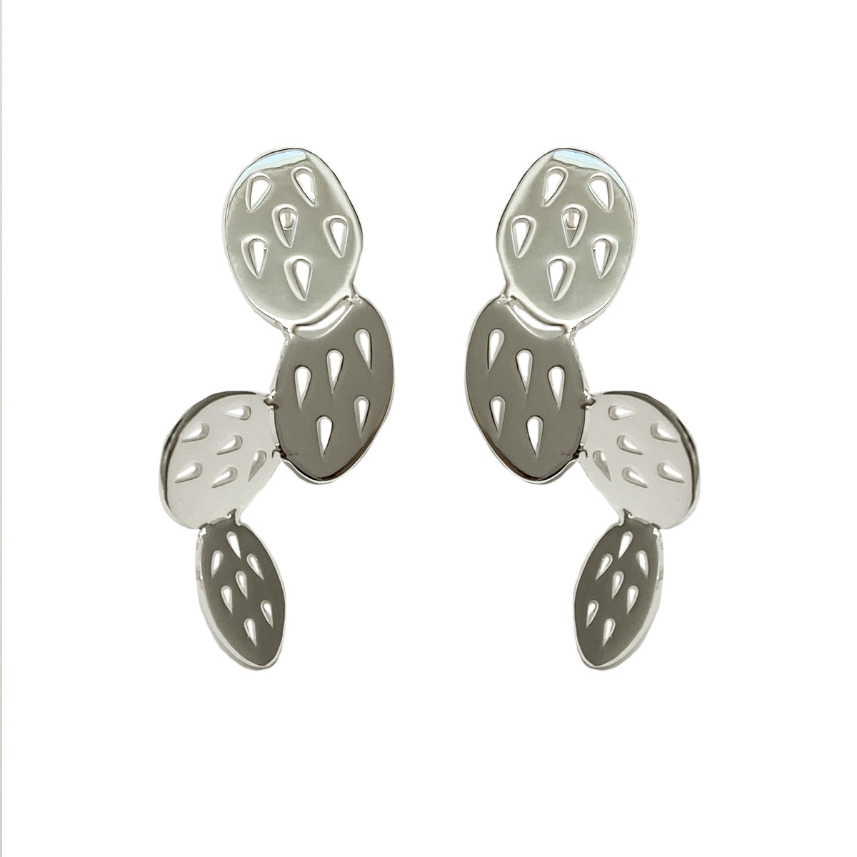Aretes Nopal Ondulado