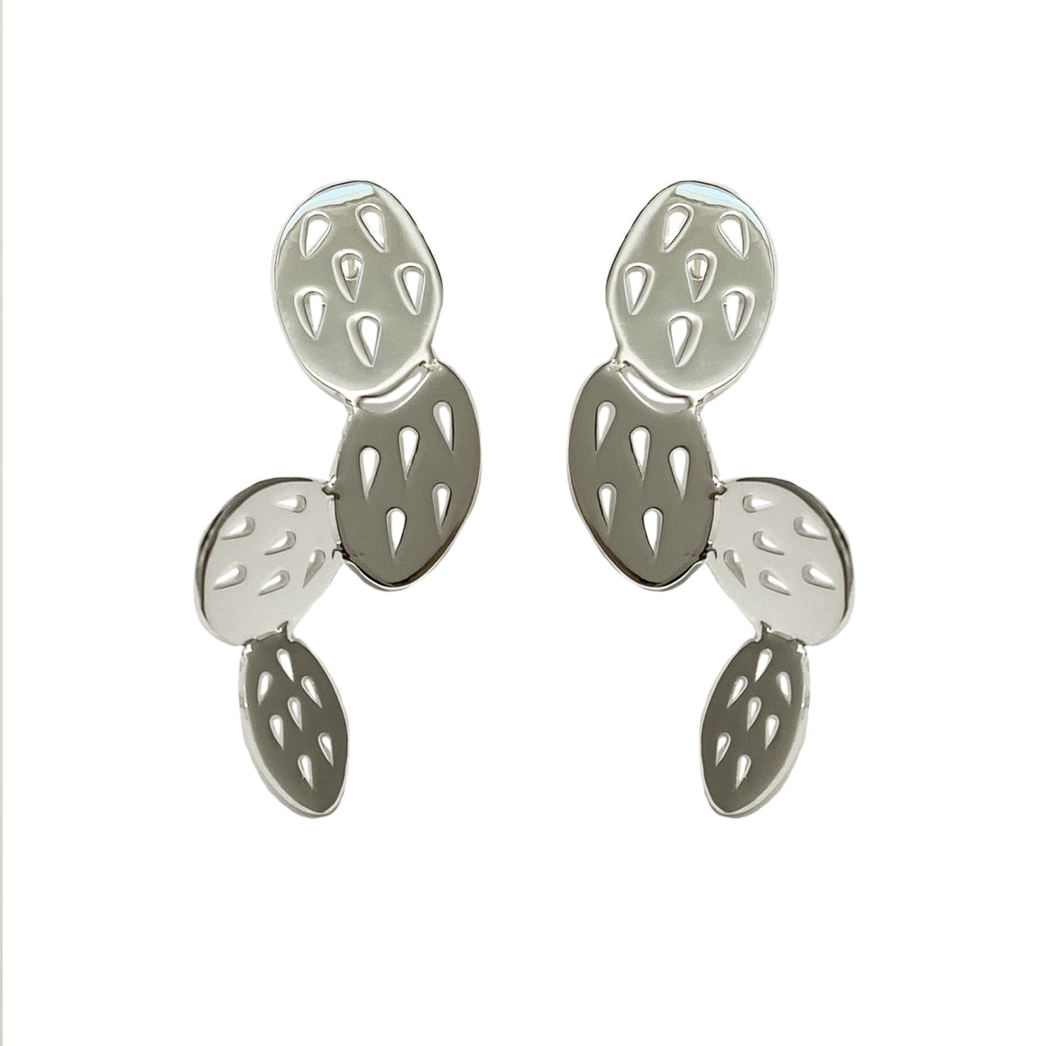 Aretes Nopal Ondulado