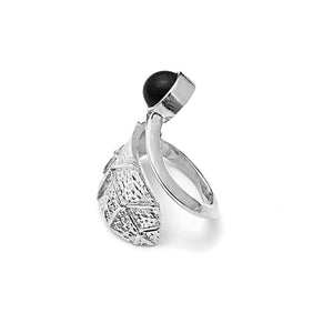 Anillo Hoja  -Plata