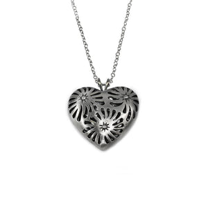 Corazón Matices Chico- Plata