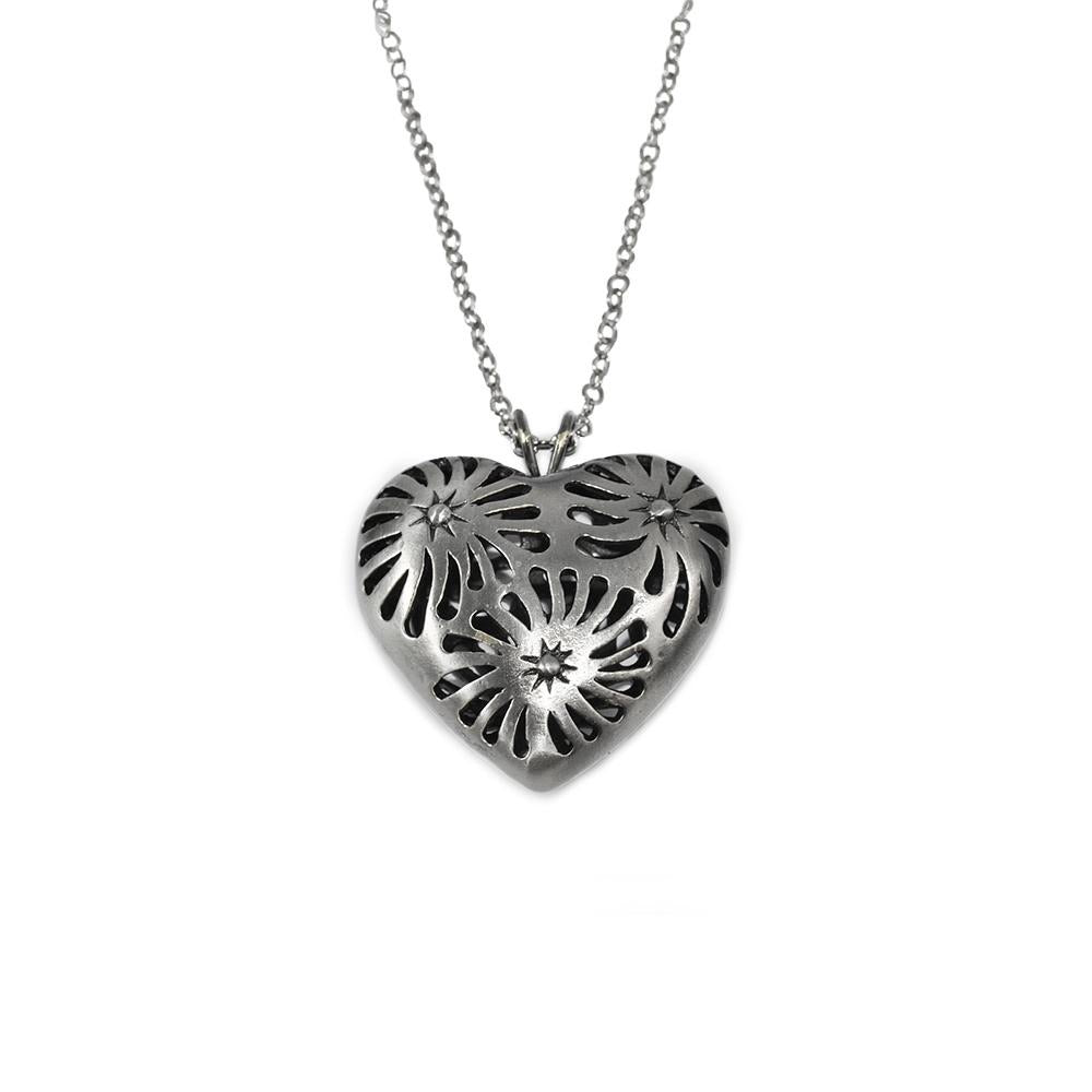 Corazón Matices Chico- Plata