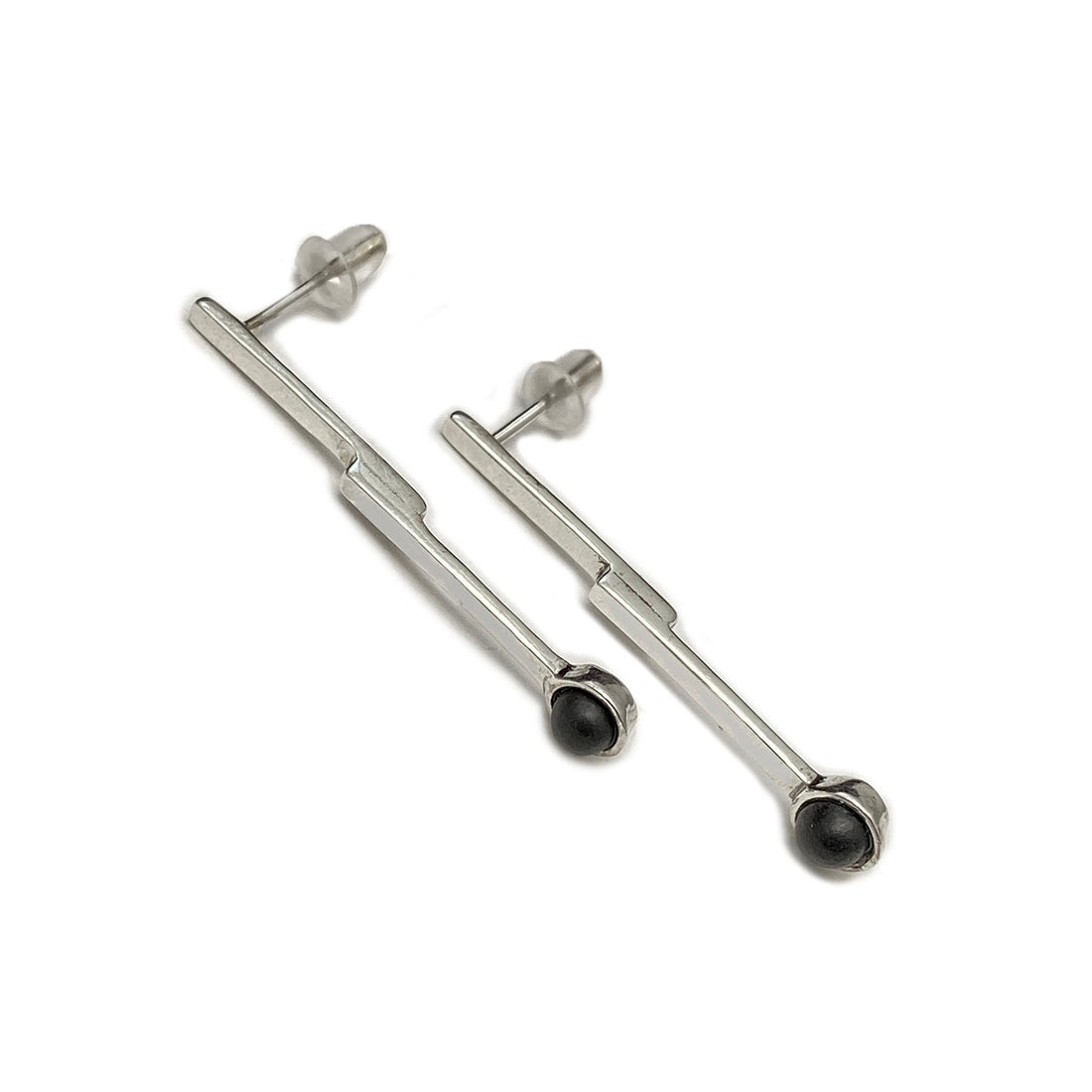 Aretes Paleta Chico -Plata