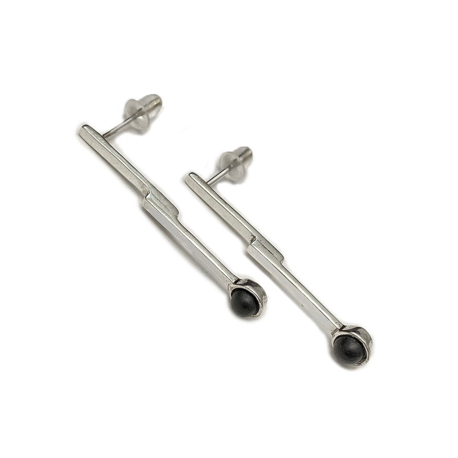 Aretes Paleta Chico -Plata