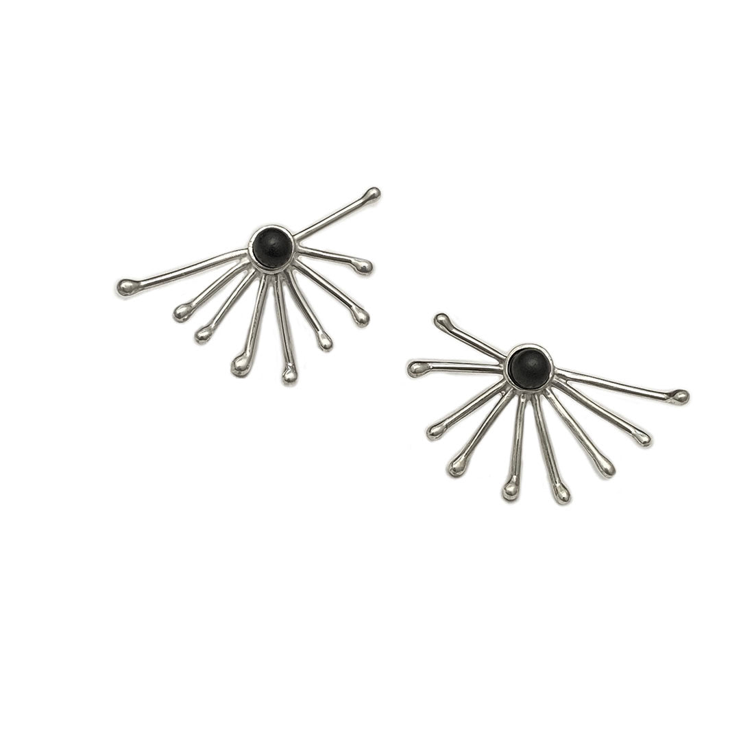 Aretes Abanico -Plata