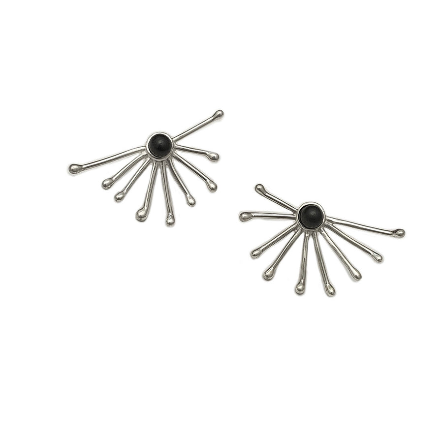 Aretes Abanico -Plata